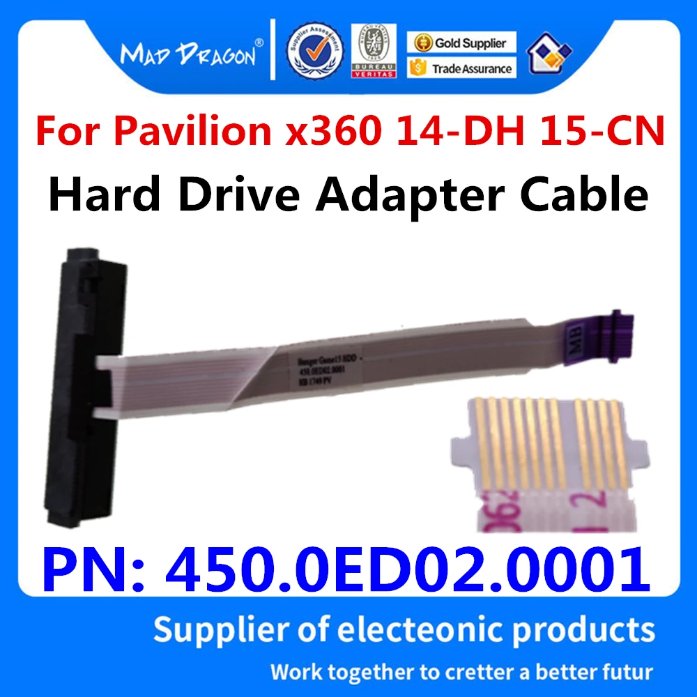 HDD Kabel Za HP Paviljon x360 14-dh0004la 14-dh0003TU 14-15 DH-CN 15-CN0007T laptop SATA Trdi Disk, Napajalnik, žice 450.0ED02.0001