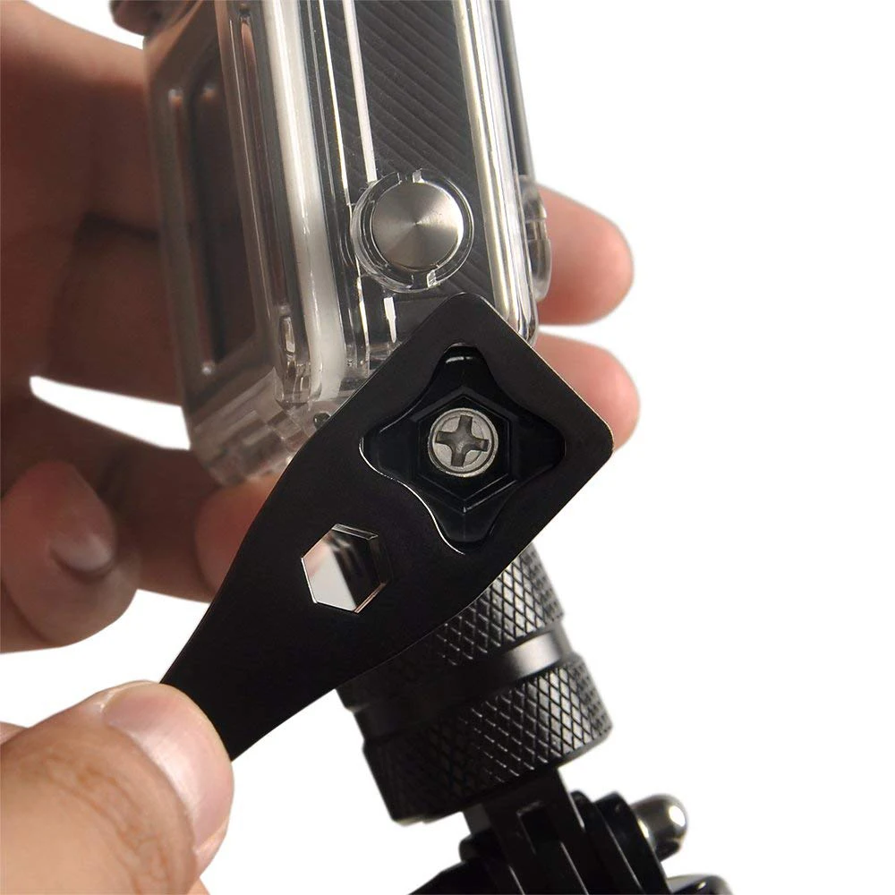 Aluminij 360-Stopinjski Vrtečih Vrtljivo Roko Imetnik Nastavek za GoPro Hero 7 6 5 4 SJCAM dodatno Opremo Fotoaparata
