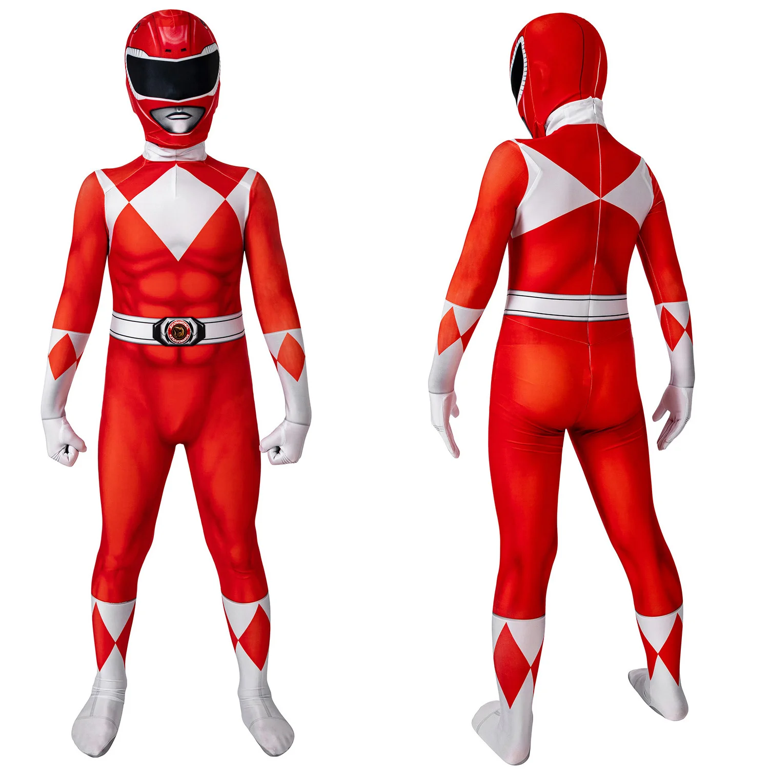 Zyuranger Ranger Burai Kostum Cosplay Superheroj Lycra Spandex Zentai Bodysuits Halloween Kostum Tyranno Ranger Enotno Odraslih