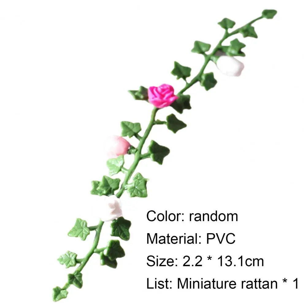Cvet vinske Trte Miniaturni Simulacije Dekorativni PVC Lutke Vrt Scene Okraski Umetne Rastline Umetno Odlikovanja