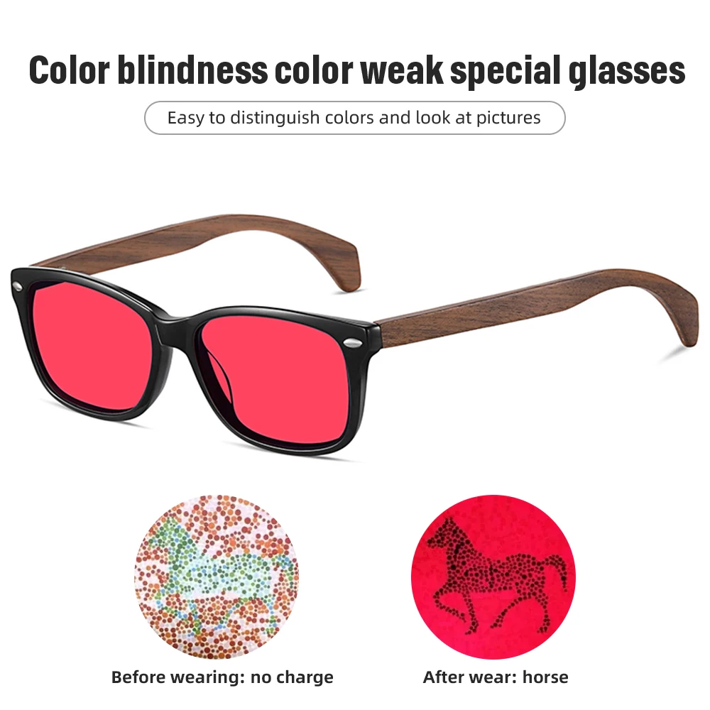 GM Red Green Color Blind Očala Ženske Moški Nevidno Barvno slepoto Očala vozniško dovoljenje Test Barvno Slepi Test Jamstva