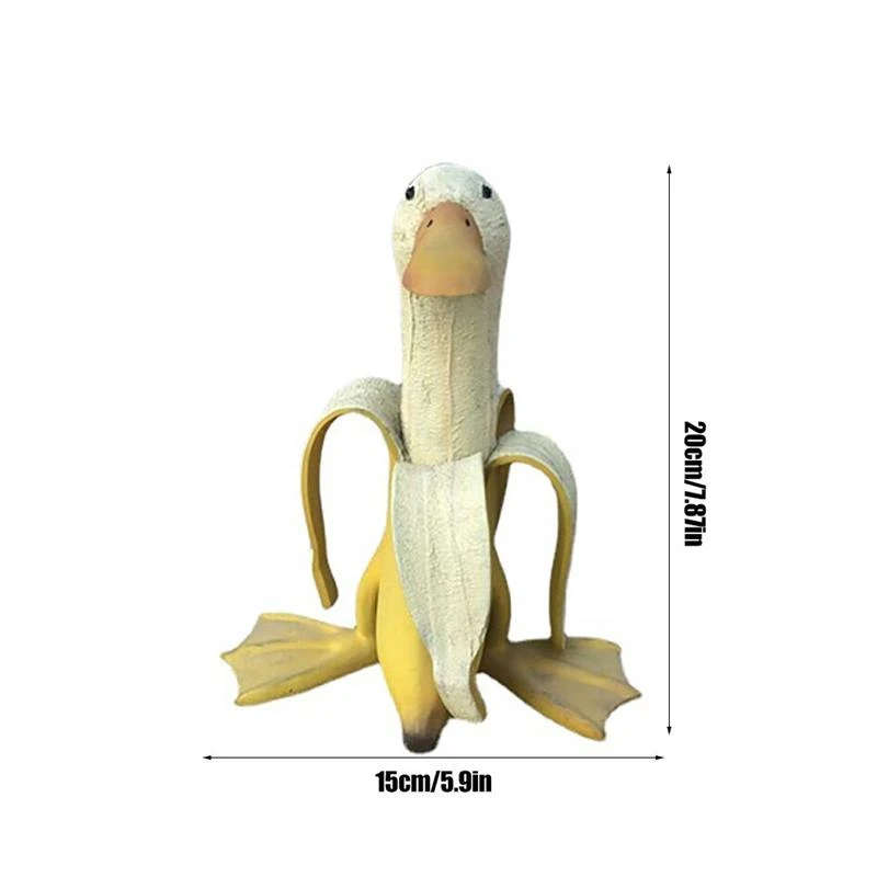 Banana Raca Ornament 3D Smolo Skulpture Doma Dekoracijo Obrti Figur Ustvarjalni Vrt Kip Umetnine, Rojstni dan, Darila, Vroče Prodaje