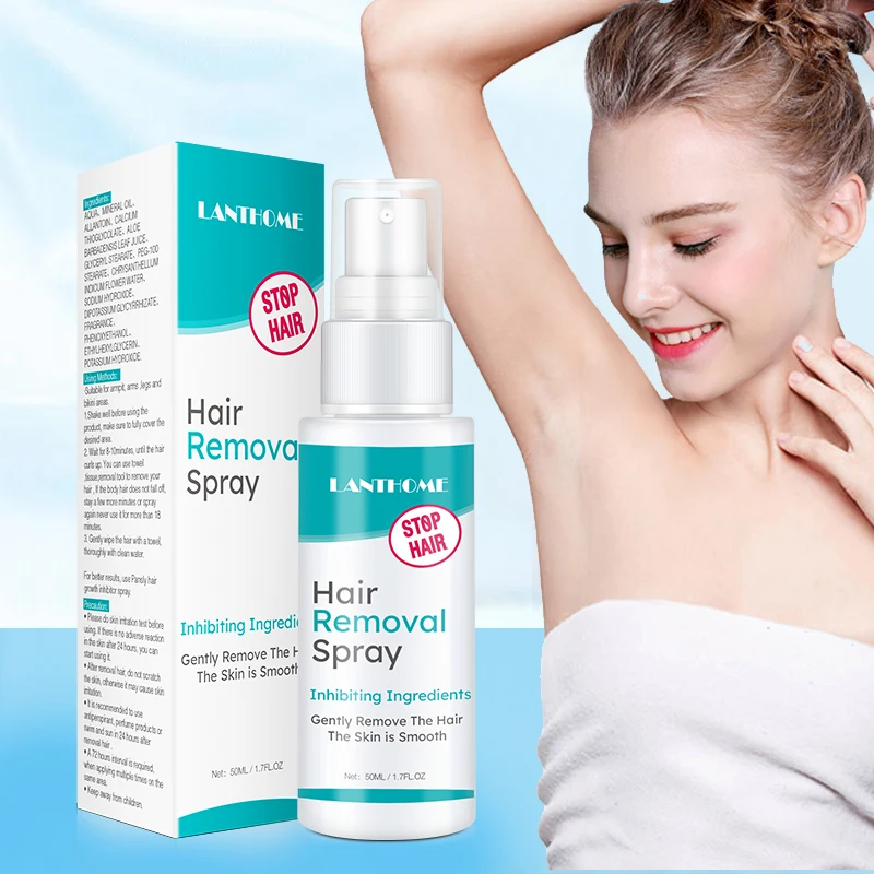 50 ml Močan Hair Removal Cream Spray za Telo Las Depilacijska Brado Bikini Noge Pazduho Stalno Neboleč Lase Sprej za odstranjevanje barve