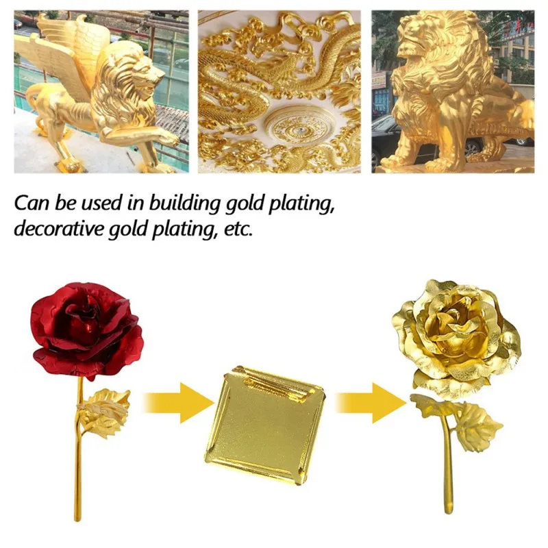10pcs/paket 24K Gold Leaf Neužitne Zlato Folijo Listi za Torto Dekoracijo za Umetnosti Obrti Gilding Papirja