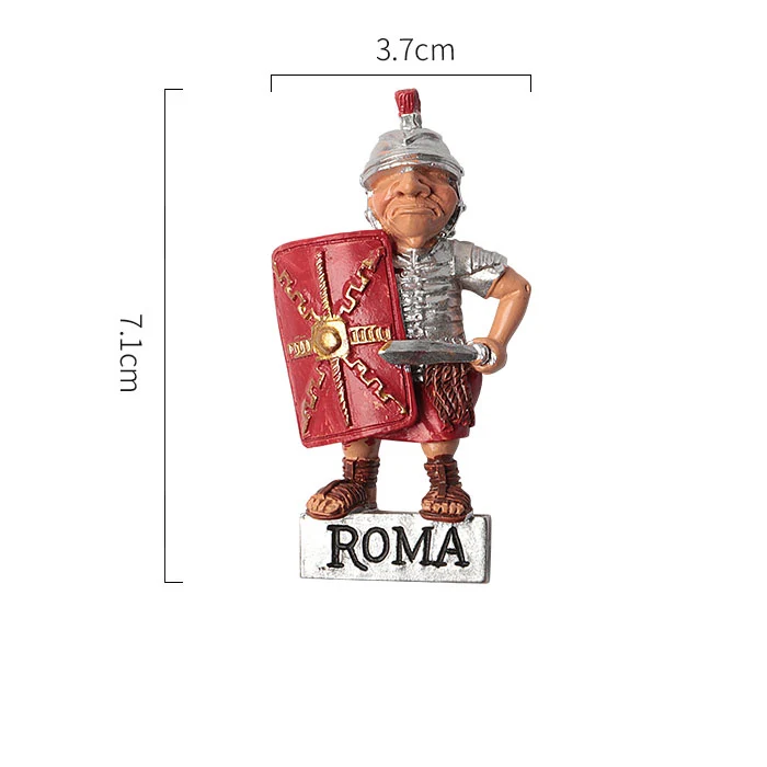 Italijanski vojak, hladilnik magneti, hladilnik, magnetno prilepite 3D stereo stari Rimski vojak, hladilnik magnet doma dekoracijo