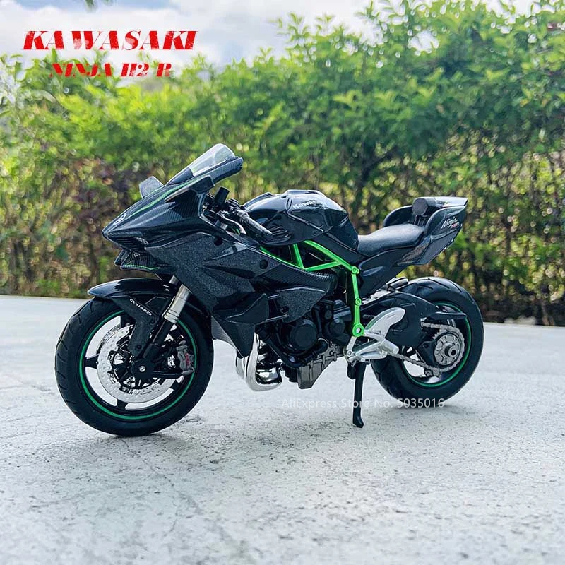 Maisto 1:12 Kawasaki Ninja H2R simulacije zlitine motokros pooblaščeni motorno kolo, model igrača avto Zbiranje daril tlačno litje model