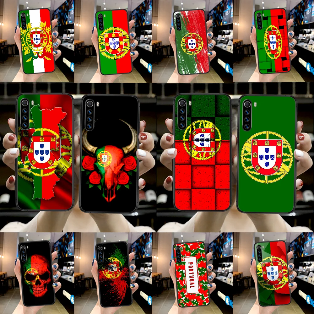 Portugalsko Zastavo Primeru Telefon Za Xiaomi Redmi Opomba 7 8 8T 9 9 4 7 7A 9A K30 Pro Ultra black Coque Trend Prime Mehko Nazaj Slikarstvo