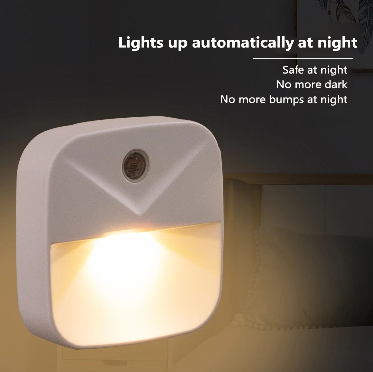 Inteligentni Senzor Postelji Lučka za Nadzor Svetlobe Night Light Novo Čudno Ustvarjalno Darilo LED Lučka za Plug-in za varčevanje z Energijo Noč Svetlobe