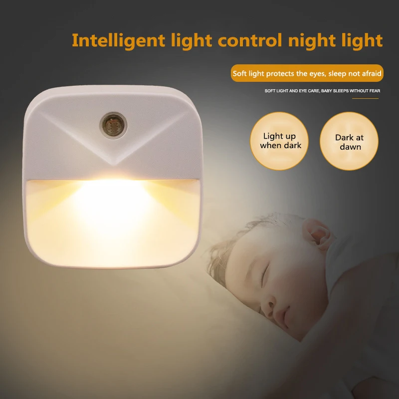 Inteligentni Senzor Postelji Lučka za Nadzor Svetlobe Night Light Novo Čudno Ustvarjalno Darilo LED Lučka za Plug-in za varčevanje z Energijo Noč Svetlobe