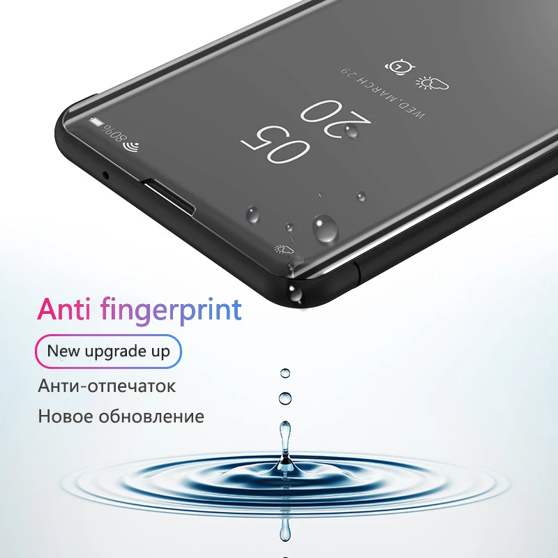 Zrcalni Prikaz Smart Flip Primeru Za Huawei P30 Luksuzni original Magnetni fundas HuaweiP30 huawai P 30 ELE-L29 na Usnje, Telefon Primerih