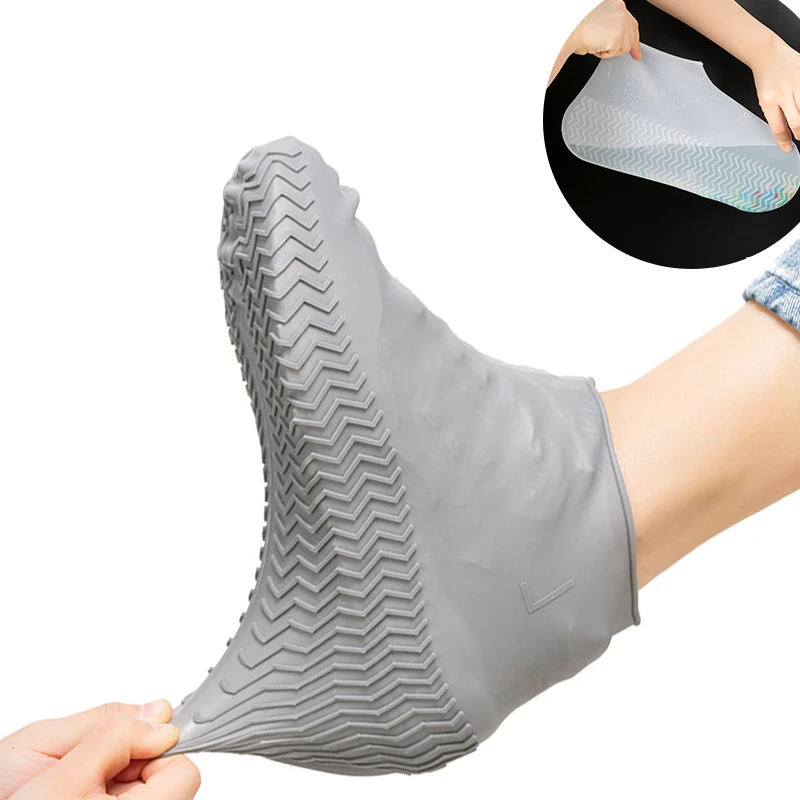 Čevlji Nepremočljiv Pokrov Nastavka Za Bliskavico Silikonski Material Unisex Čevlji Za Varovanje Sluha Notranja Zunanja Deževne Dni Za Večkratno Uporabo