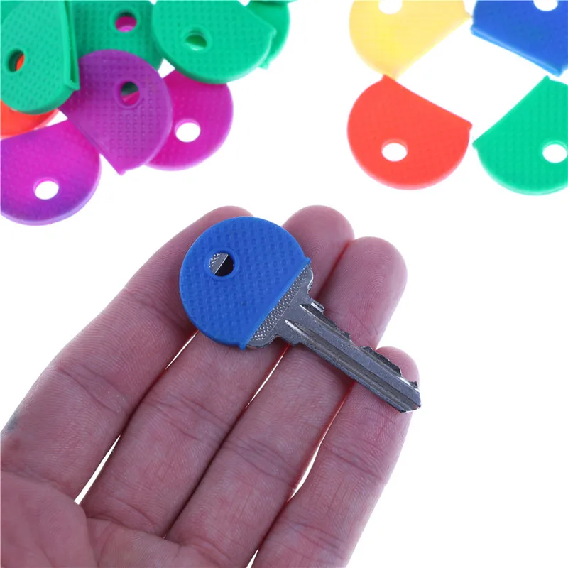 10pcs Moda Votlih Multi Color Gume Mehko Tipko Ključavnice, Ključi Skp Ključ Zajema Pokrivalo Keyring