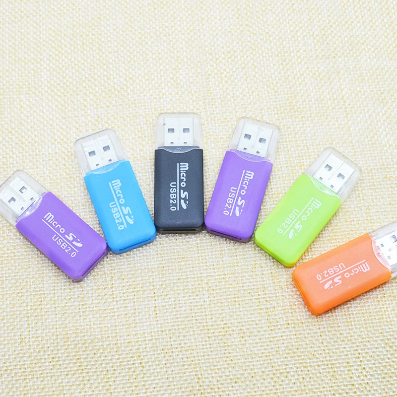 TF Micro SD Card Reader USB 2.0 Na USB Micro SD Adapter Flash Disk Smart Memory Card Reader Plastično Mini Cardreader