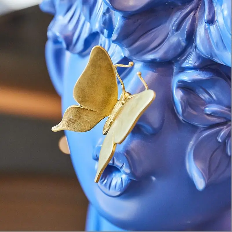 Nordijska Minimalističen Smolo Figurice Srčkan Metulj Fant Kiparstvo Doma Oprema Dekoracijo Obrti Kava Bar, Dnevna Soba Okraski