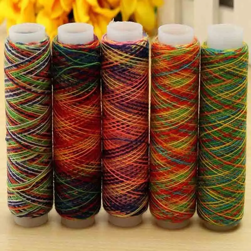 5Pcs/set Rainbow Barva Sukanca za Šivanje z Roko Quilting Vezenje Šivanje Nit za Domov DIY Šivalni Pribor Dobave Darila