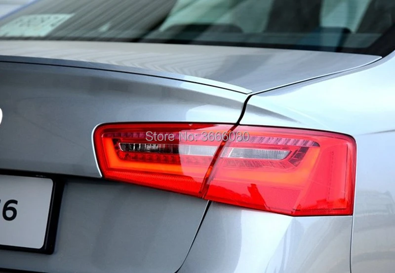 ABS Plastike Unpainted Barve Zadaj Prtljažnik Krilo Lip Spojler Avto, dodatna Oprema Za Audi A6 A7 Spojler 2011 2012 2013 2016