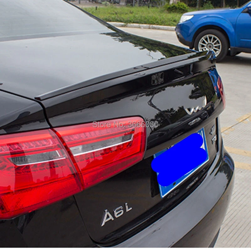 ABS Plastike Unpainted Barve Zadaj Prtljažnik Krilo Lip Spojler Avto, dodatna Oprema Za Audi A6 A7 Spojler 2011 2012 2013 2016
