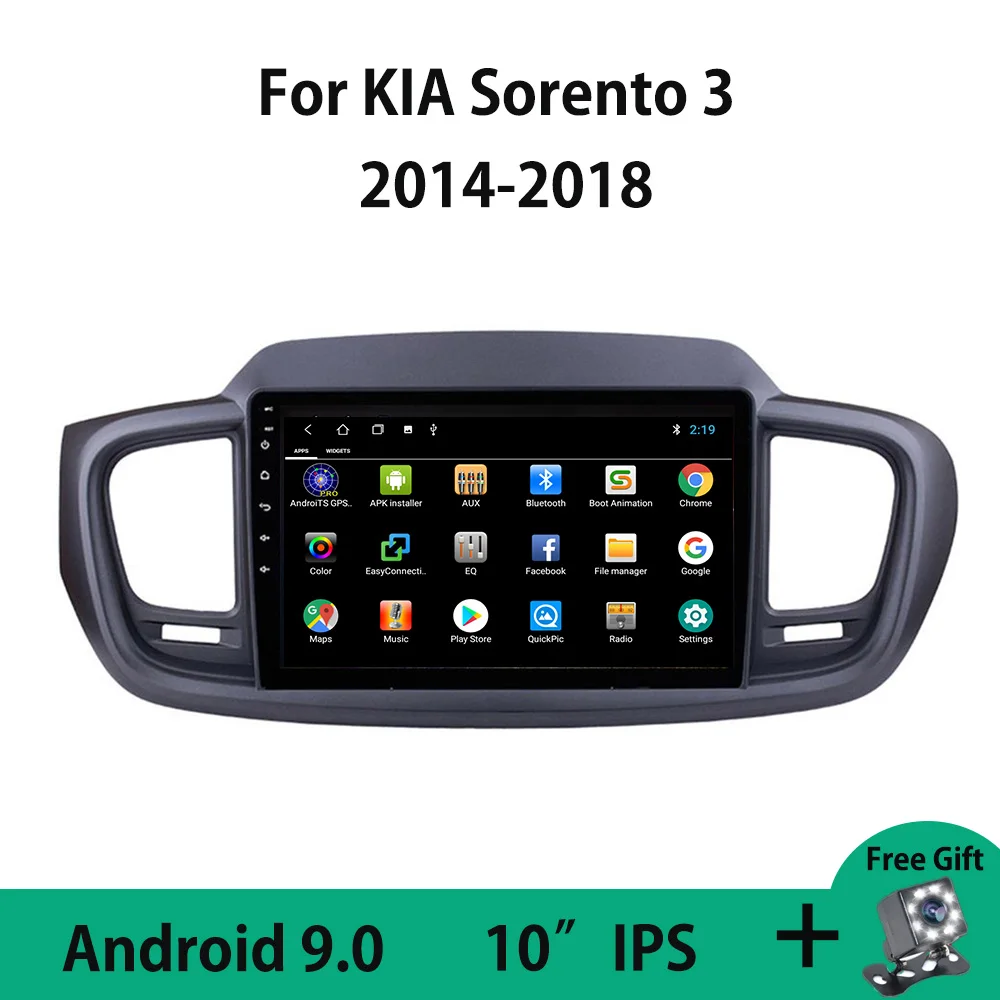 Android 9.0 Quad-Core WIFI Avto Radio Multimedijski Predvajalnik, GPS Navigator Za Kia Sorento 3 2016 2017 2018 Razcep Zaslon USB