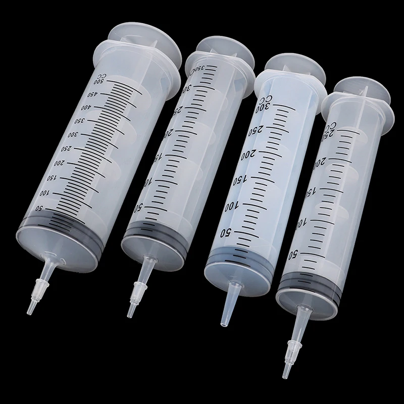 Novo 1PC Visoke zmogljivosti injekcijske brizge za Enkratno uporabo Hranil Sterilne Hydroponics Hranjenje Brizgo 250 ml,300 ml,350 ml,500 ml