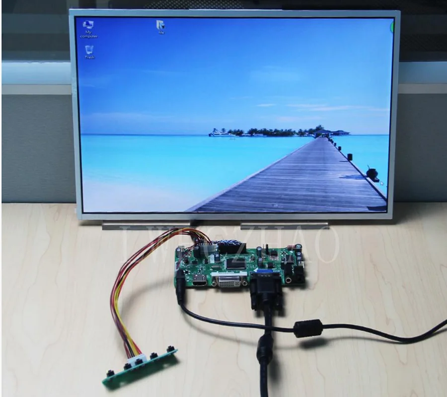 Lwfczhao Zaslonu Kompleta za CLAA156WB11A HDMI+DVI+VGA 1366 x 768 LCD LED zaslon Krmilnik Odbor Voznik 40pins lvds plošča