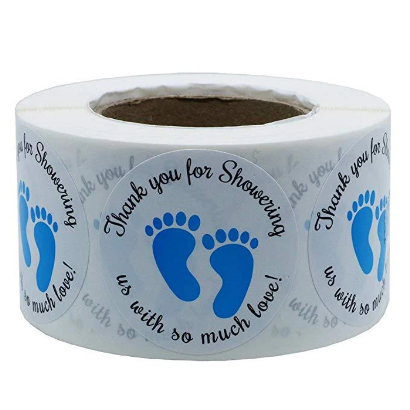 2,5 cm Mini Noge Baby Tuš Nalepke Spolu Razkrije Stranka Darilo Nalepke Nalepke DIY Obrti Otroci Darilo za Rojstni dan/Baby Tuš Dekoracijo