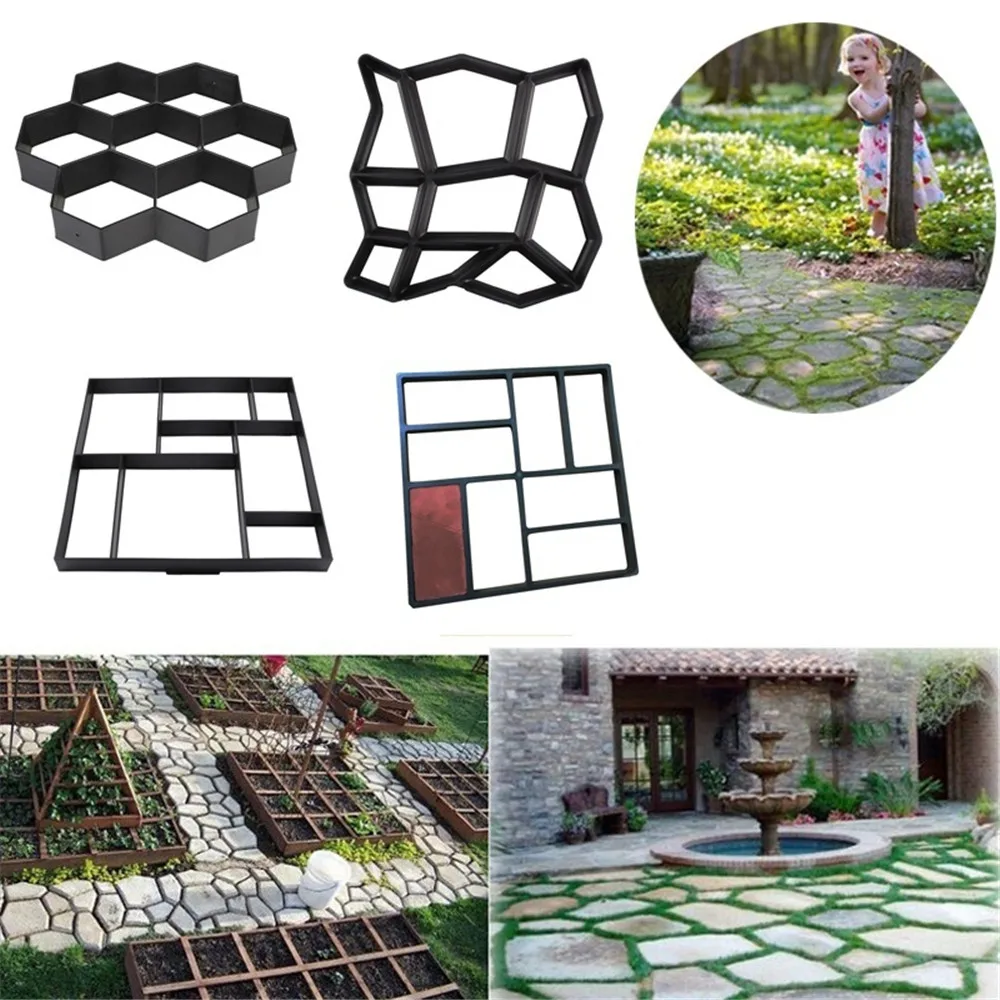30x 30 x 4 cm Vrtnarjenje tla konkretne plesni, 8. in 9. Omrežja Pathmate Kamen Plesni Oblaganje Betonskih Stopil Pločnik Paver c50