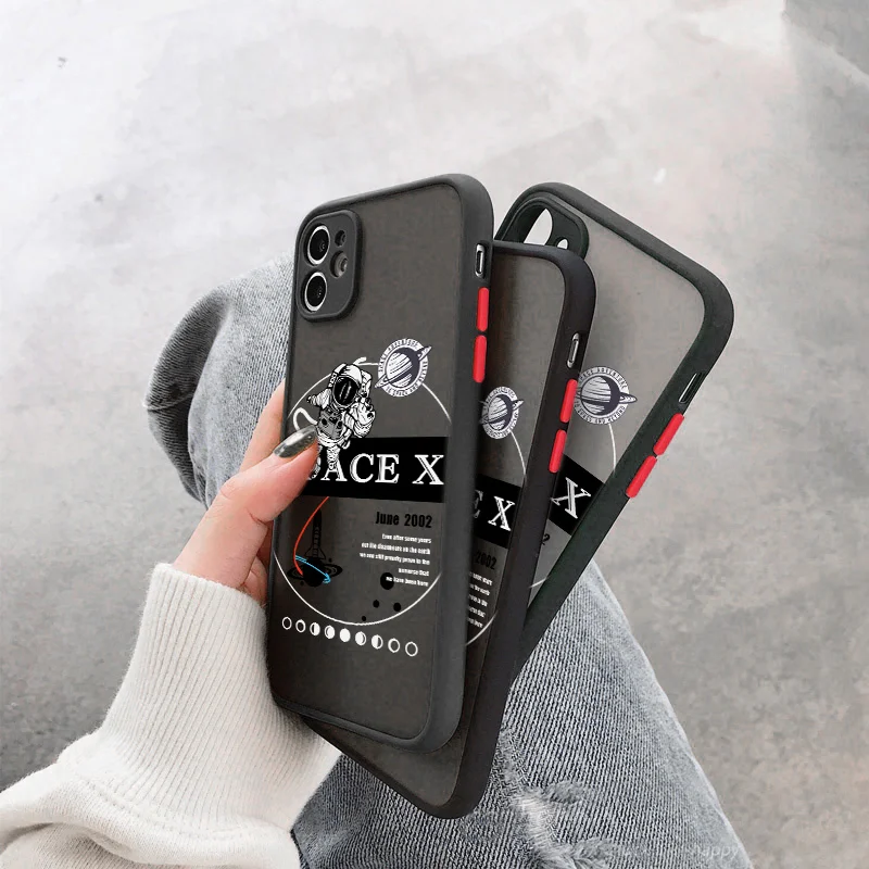 Risanka Prostor Slikarstvo Primeru Telefon Za iPhone 12 Pro Max 11 XS Max X XR SE 2020 7 8 Plus 12 Mini Kamero za Varstvo Zadnji Pokrovček