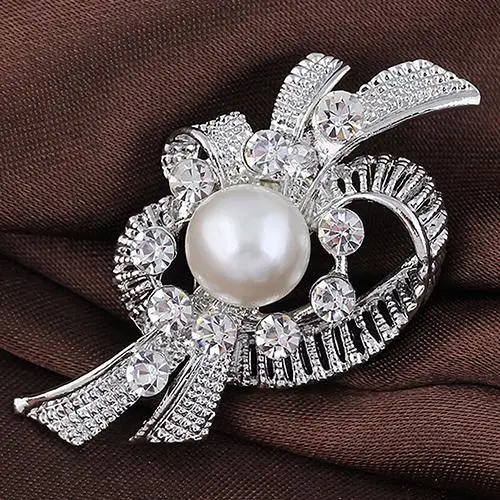 Novi Poročni Šopek Nosorogovo Kristalno Broška Pin Pearl Broške Cvet Dostava