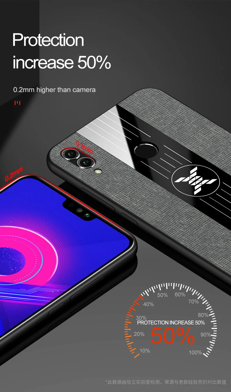 Za Huawei Honor Opomba 10 Prikaz 10 20 30 Pro 40 Primeru Tkanine Magnetni Obroč Mehko Trdo Telefon Kritje Čast Igrati 3 3E 4 4T Pro Nazaj Primeru