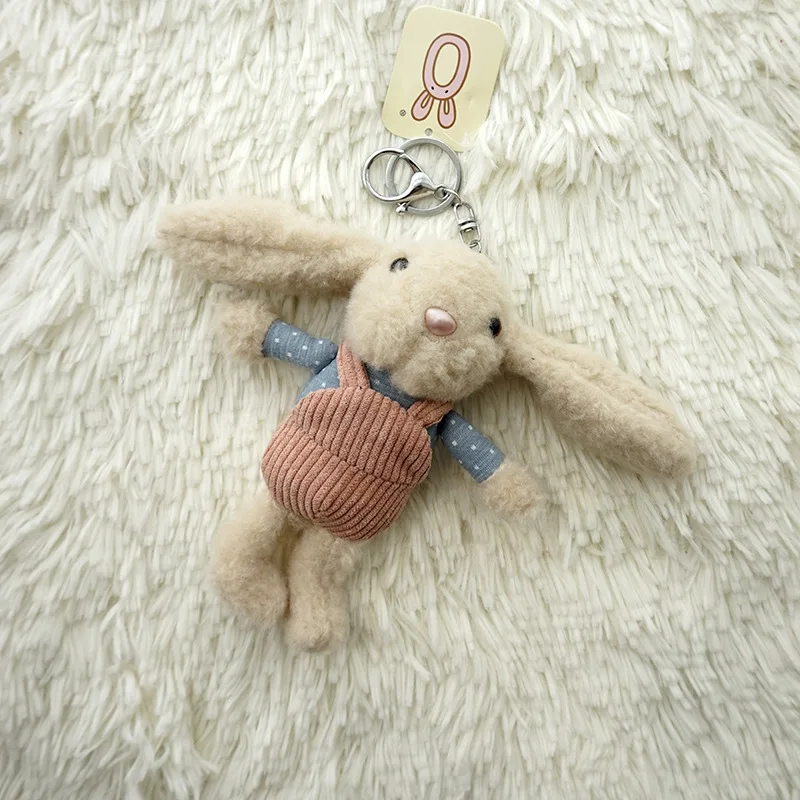 Lep dolgo-eared zajec keychain plišastih igrač zajček doll vrečko okraski