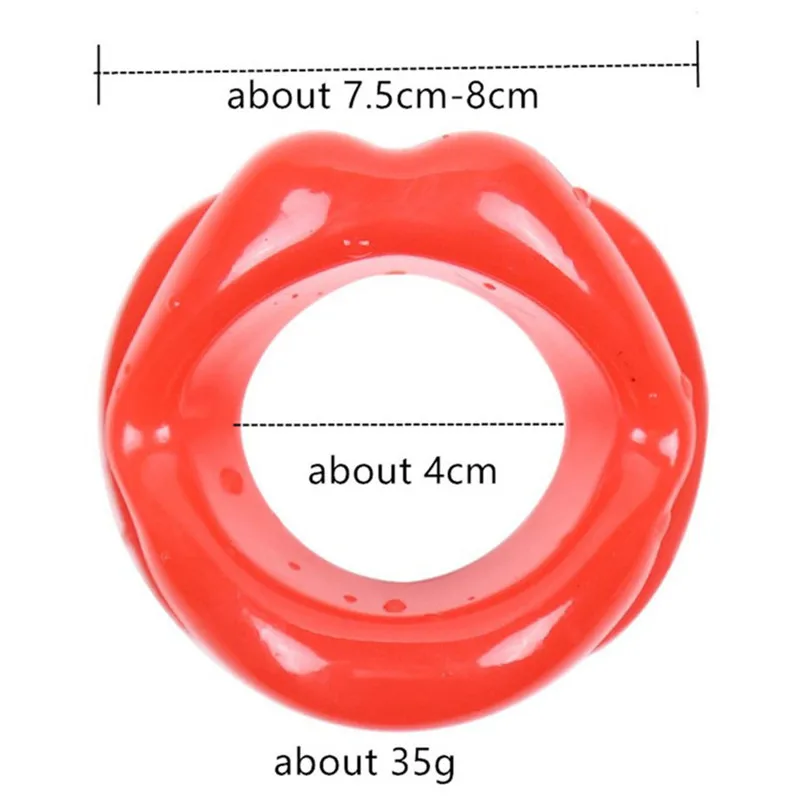 Odprtih Ust Gag Spola Igrače, za Pare, BDSM Ropstva Usta Plug Ustnice Oblike Erotične Igre za Odrasle Silikonski Ustno Fiksacija O Ring Dilator