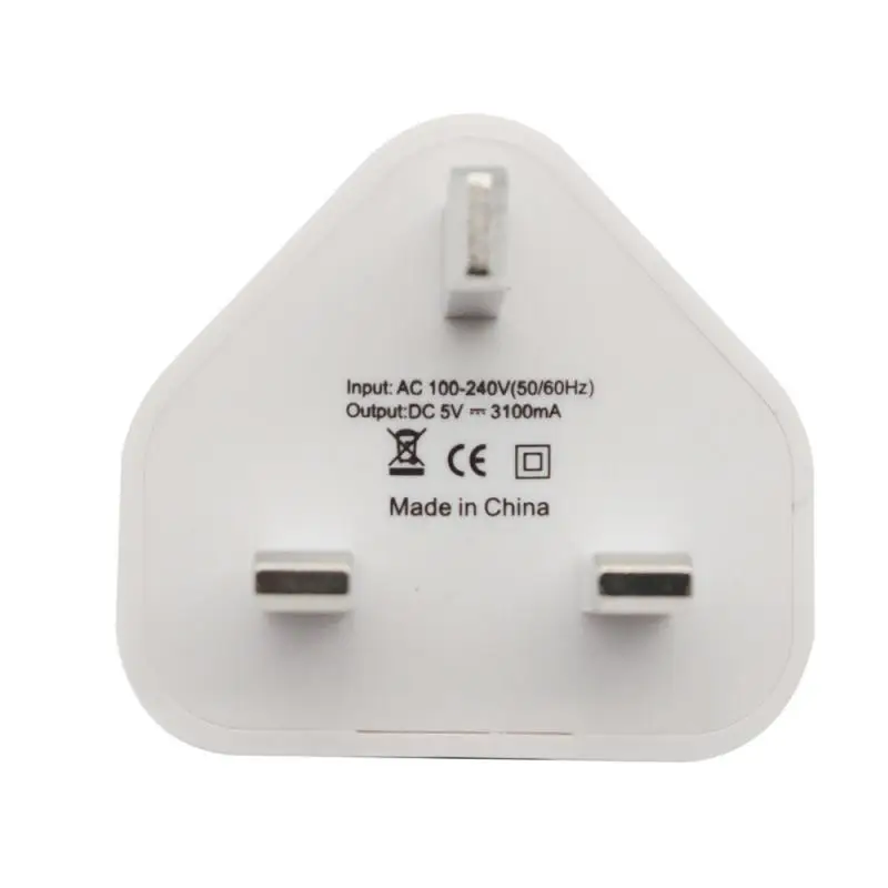 Univerzalni 1/2/3-Port USB KRALJESTVU Plug 3 Pin Stenski Adapter za Polnilnik Z 1/2/3 Vrata USB Potovalni Polnilnik Za Polnjenje Telefona X Samsung S9