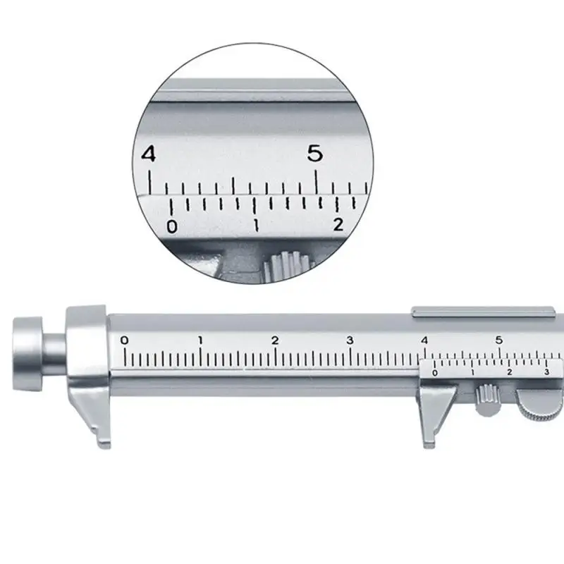Večfunkcijsko Kaliper Kemični Svinčnik 0.5 mm kemični svinčnik Gel Črnila Pero Vernier Kaliper Roller Ball Pero Orodja za Merjenje Obsega Vladar