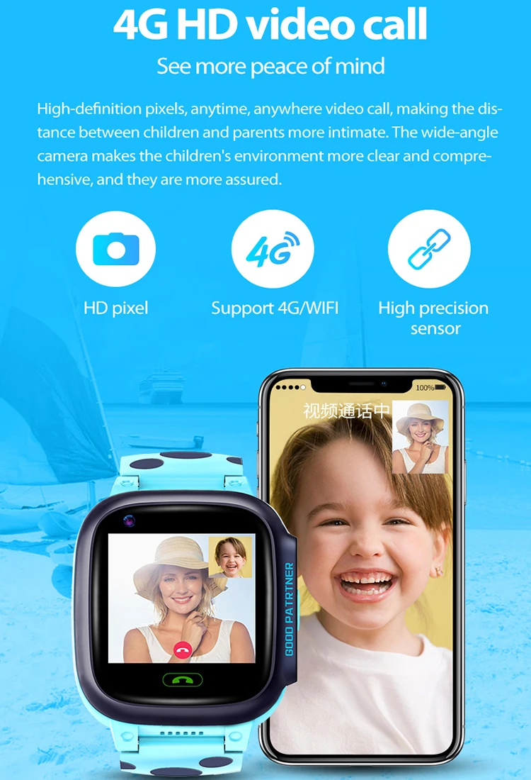 2021 Xiaomi Otrok Pametne Ure SOS Telefon Gledati S Kartice Sim Nepremočljiva Smartwatch Za Fante, Dekleta Darilo