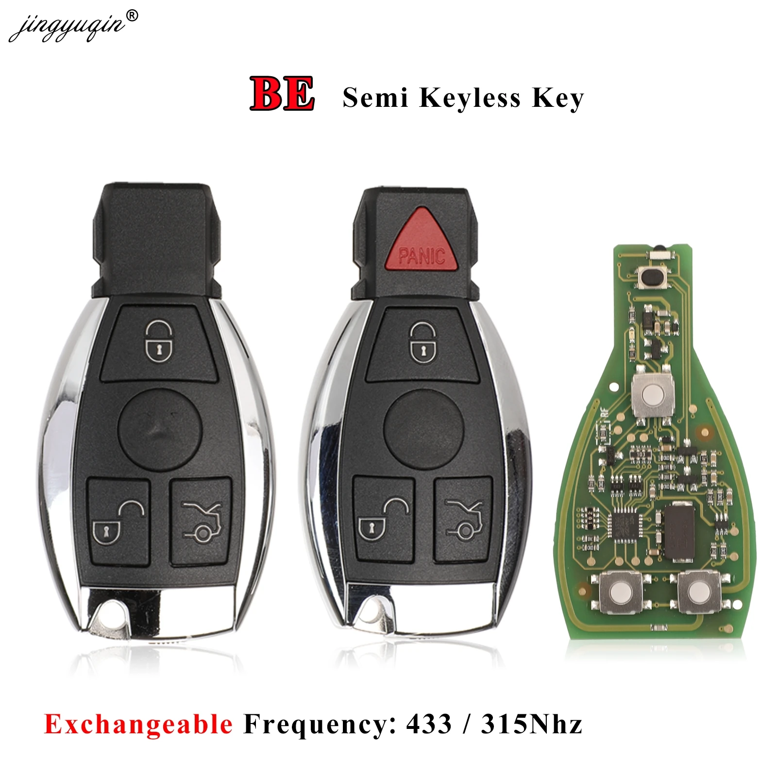 Jingyuqin CG BITI Oddaljeni Pol brez ključa Ključ za Mercedes Benz ML R GL W210 W220 NEC BGA 315/433MHz Podpira vse Samodejne Obnovitve
