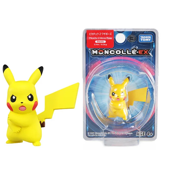 Resnično TAKARA TOMY Pokemon figuric Zbirka Model Charmander Moncolle-EX Pikachu Igrače Darilo Izvirno Polje Otroci Igrače Darilo