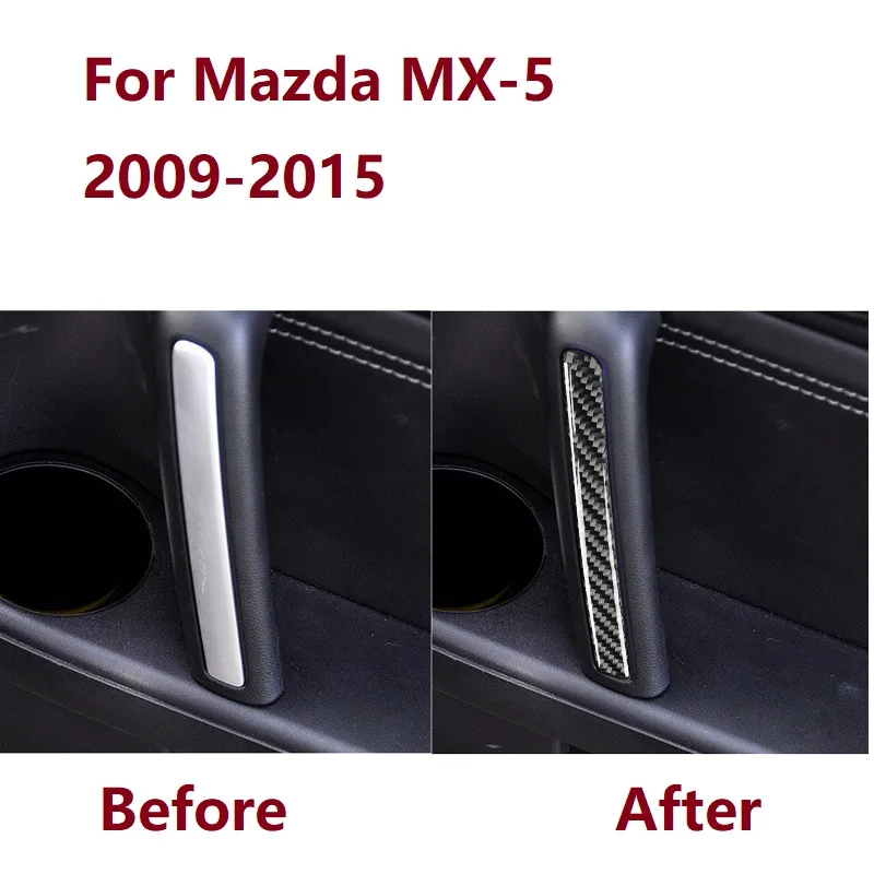 Primerni Za Mazda MX-5 Miata 09-15 MX5 NC Ogljikovih Vlaken Vrat Potegnite Pokrov Nalepke Roadster Vrata Prijemala Notranje Trim Avto Dodatki