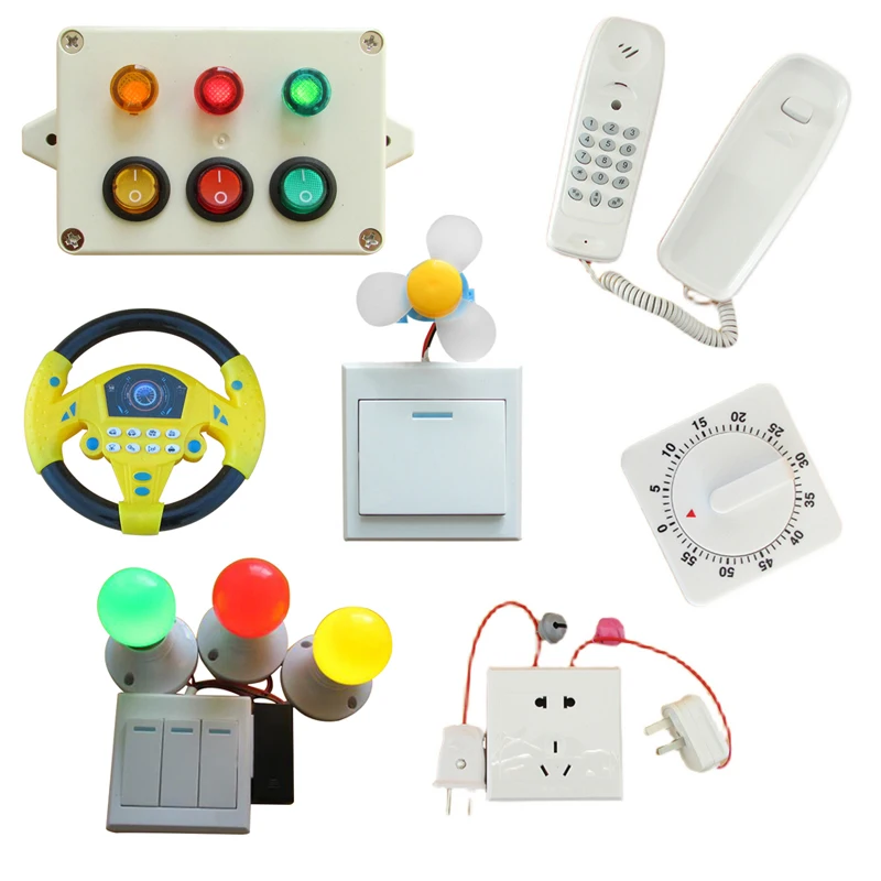 Domače Zaseden Odbor, DIY Igrače Za Otroke, Izobraževalne Zaseden Odbor Pribor Montessori Materiali Vtič v Vtičnico Električno Stikalo