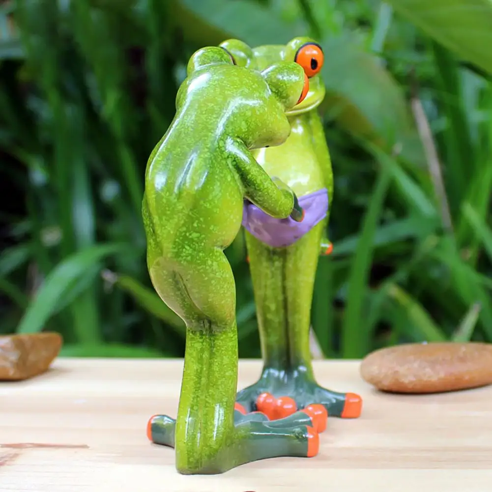 Žaba Ornament Lepe Oblike Zbirateljske Smolo Obrti Živalskih Figur za Darilo 3D Mini Žaba Ornament