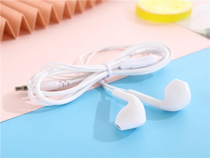 3,5 MM Macaron Multicolor Slušalke, Mobilni Telefon z Mikrofonom, Sweatproof Šport Čepi za Samsung in Xiaomi Tablet