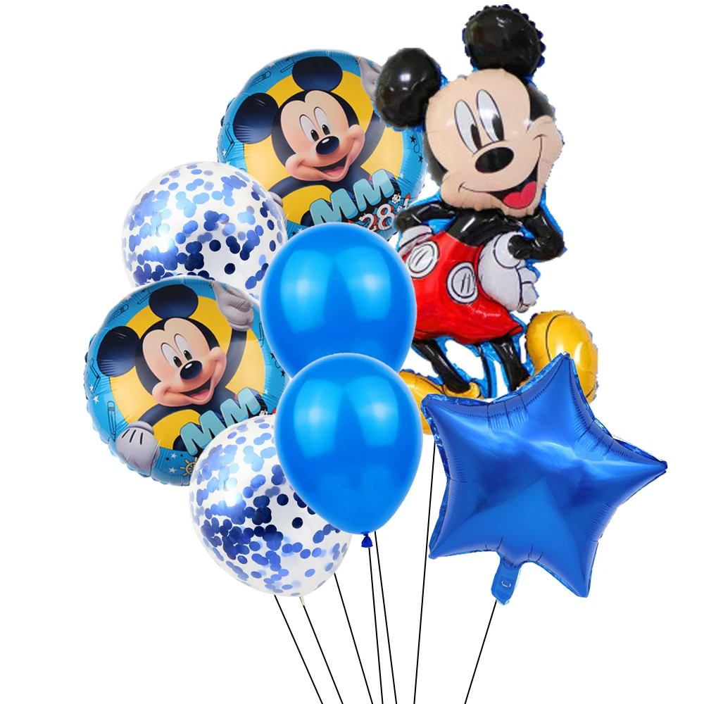 Minnie mouse folija baloni mickey 1. rojstni dan okraski otroci ballon številka 1 globos baby tuš konfeti latex žogo igrača
