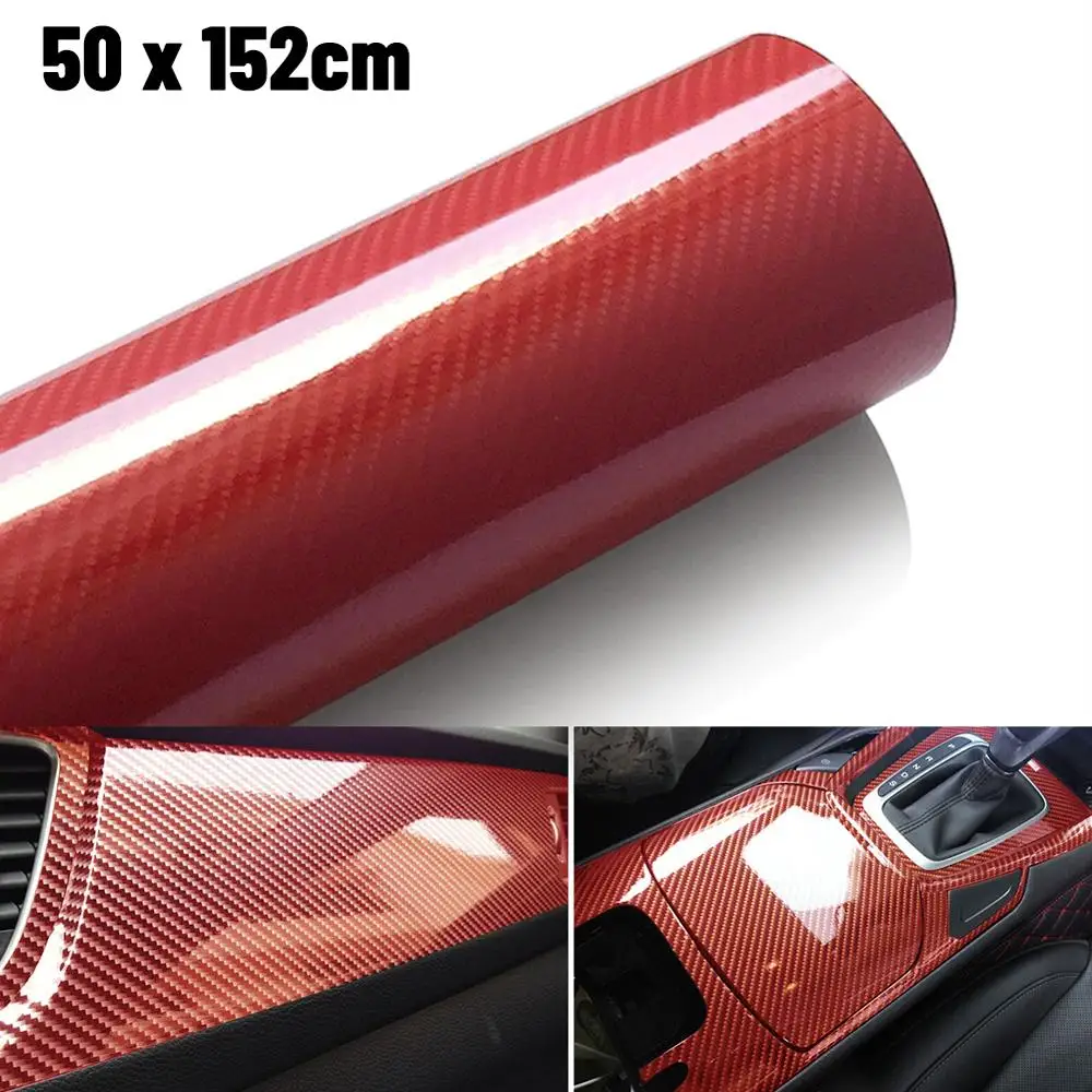 50cmx152cm 6D Ogljikovih Vlaken Vinil Film Car Wrap Stanja Roll Nalepke In Decals motorno kolo Avto Styling Pribor Dropshipping