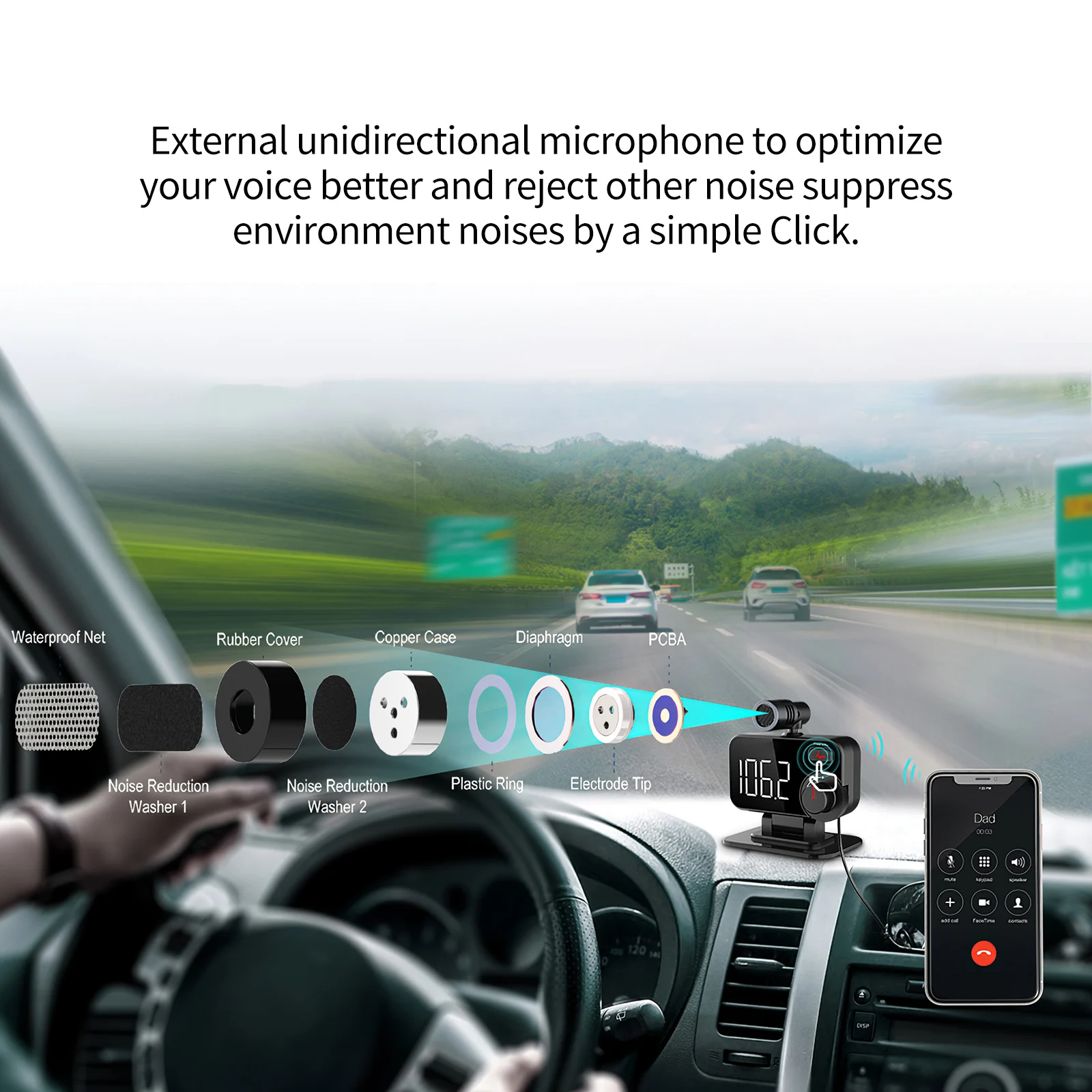Nov FM Oddajnik Avto Brezžična tehnologija Bluetooth 5.0 Radio FM Modulator Komplet 3.1 USB Avto Polnilnik, Prostoročno Aux Avdio za MP3 Predvajalnik