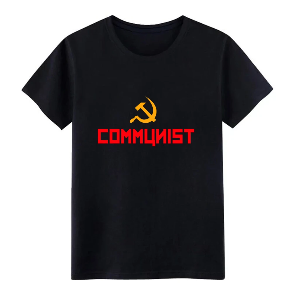 Moške Komunistične t shirt je natisnjena Kratek Rokav S-XXXL Naravno Fit, Verodostojno Pomladni Trend majica
