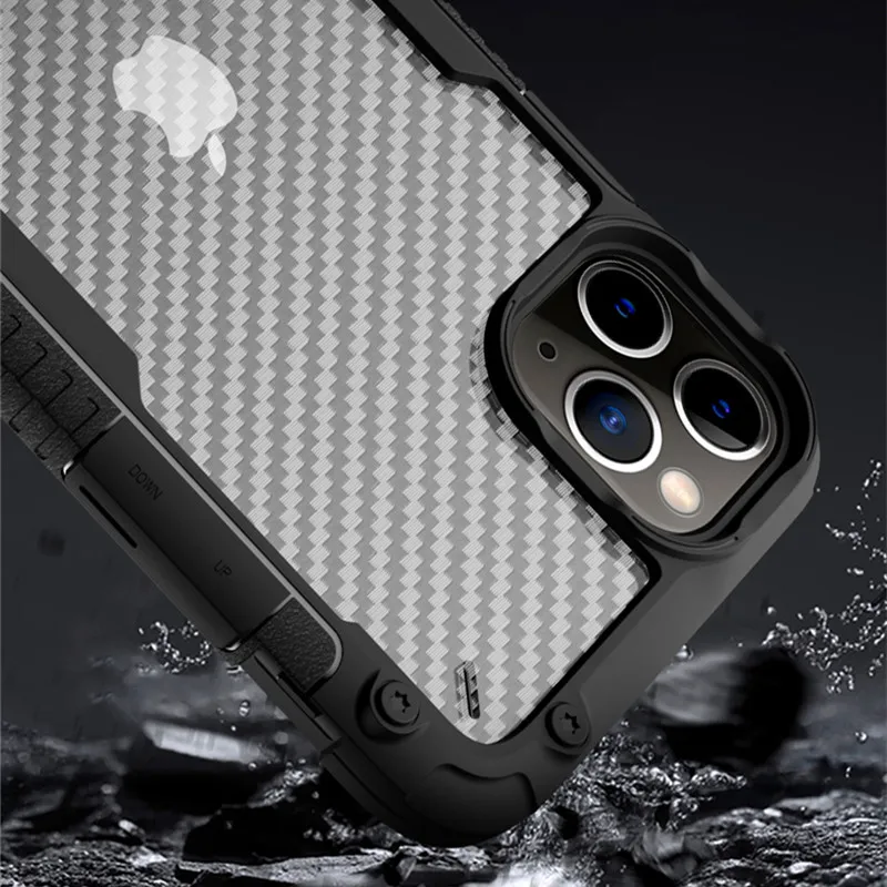 Oklep Mat Shockproof Odbijača Vrvica za opaljivanje tega Primeru Telefon Za iPhone 12 11Pro Max XR XS Max X 7 8 Plus 12Pro Pregleden Anti-Shock Pokrov