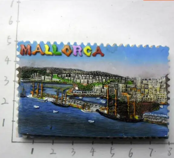 Mallorca Španija Turističnih Spominkov Hladilnik Magneti Ustvarjalne Smolo, Hladilnik, Magnetno Sporočilo Nalepke Doma Dekor Dekoracijo