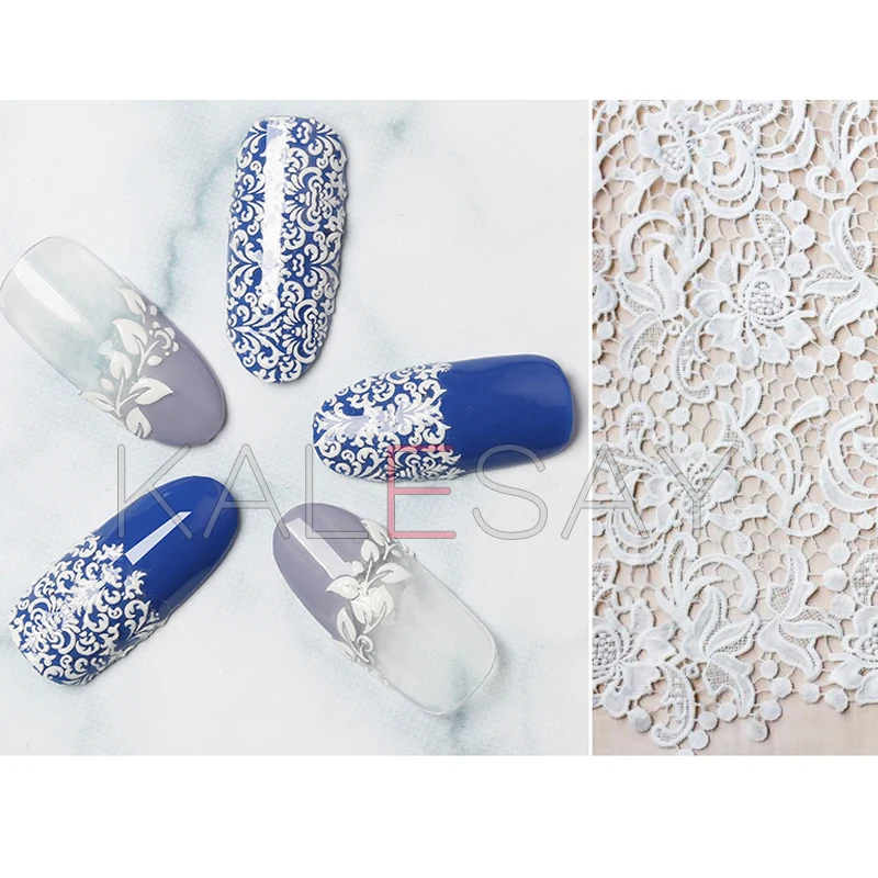 DIY Luštna 3D Beli Cvet Nohte, Nalepke, Manikuro, Nalepke za Oblikovanje Nalepke Samolepilni Transfer Folijo Set Nalepke za Nohte Obloge