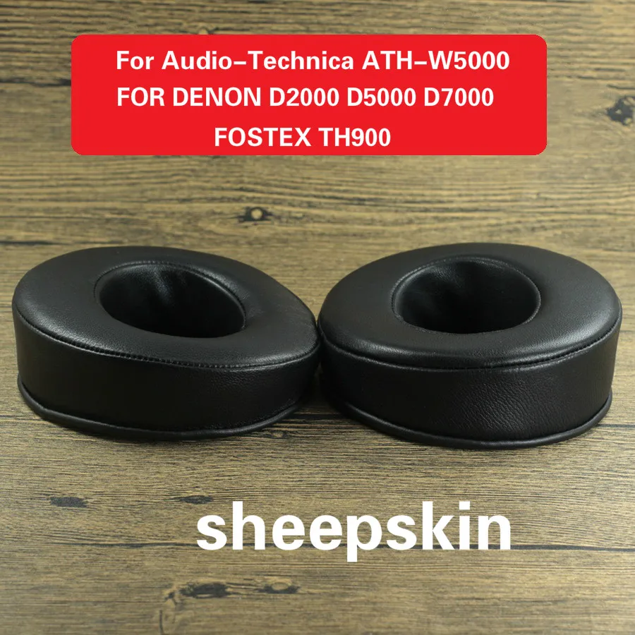 Ovčje kože Blazinic za Audio-Technica ATH-W5000 Zamenjava Earpads Blazine ZA DENON D2000 D5000 D7000 FOSTEX TH900 Slušalke