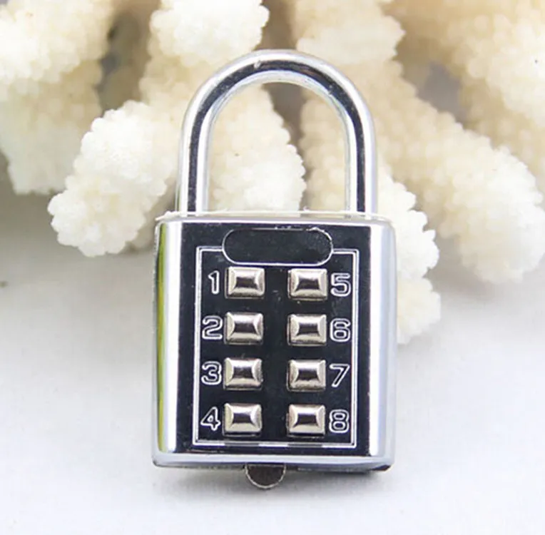 8 Mestno Pritisni Gumb Število Kombinacija Mehansko Ključavnico Kodo Za Zaklepanje Omaro Password Lock Prtljage Potovanja Varne Ključavnice