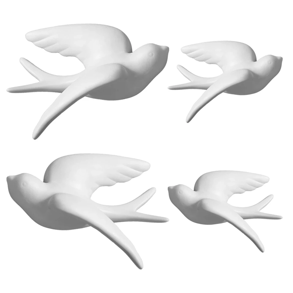 Keramični Pogoltne Vrabec 3D Ptic Stenske Dekor Skandinavski Retro za, Kopalnica, dnevna soba Pisarna Vrt Aparat za Darilo